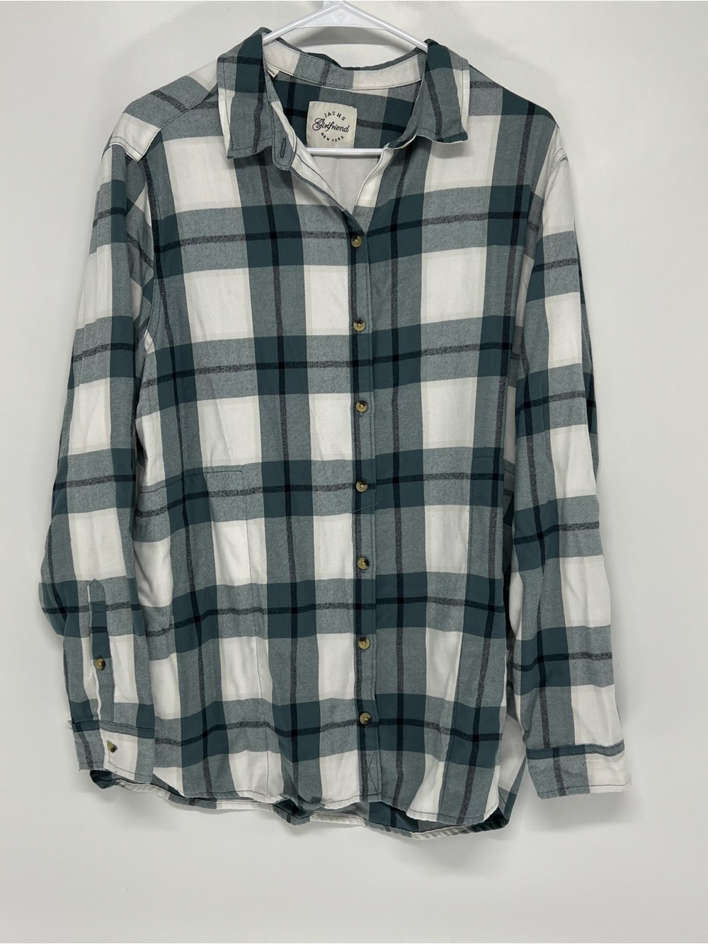 Jachs girlfriend button down flannel shirt XL